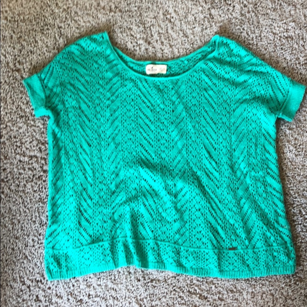 Green/sea foam top
